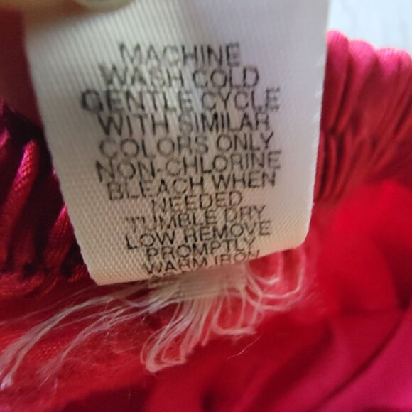 Victoria's Secret Red XS Womens PJ Set Button Up Top Brushed Cotton VTG Festive - Picture 12 of 16